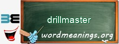 WordMeaning blackboard for drillmaster